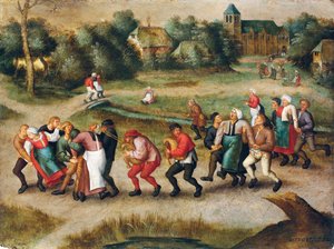 Pielgrzymka epileptyków do Molenbeek autorstwa Pieter the Younger Brueghel