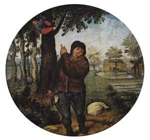 Okradanie ptasiego gniazda autorstwa Pieter Brueghel the Younger