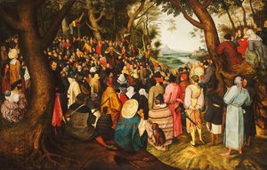 Głoszenie św. Jana Chrzciciela na pustyni, ok. 1633-50 autorstwa Pieter Brueghel the Younger