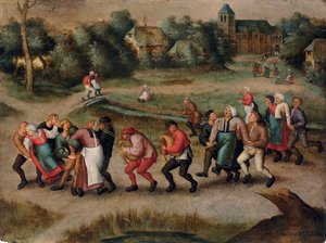Tancerze św. Jana w Molenbeeck, 1592 autorstwa Pieter Brueghel the Younger
