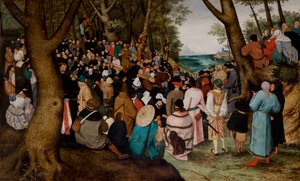 Kazanie Świętego Jana Chrzciciela autorstwa Pieter the Younger Brueghel