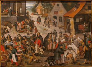 Dzieła łaski - Obraz Pietera Bruegla Młodego, dit Brueghel d