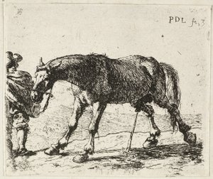 Sikający koń autorstwa Pieter van Laer