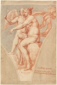 Wenus i Kupidyn (wg Rafaela) autorstwa Pieter van Lint