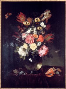 „Wazon i kwiaty”, 1655. autorstwa Pieter van de Venne