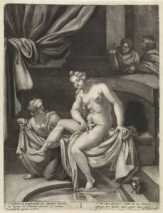 Dawid i Batszeba autorstwa Pieter van den Berge