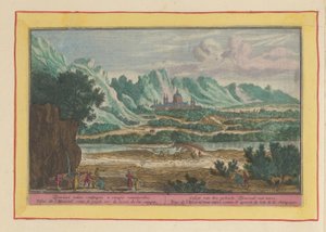 Krajobraz z Escorial Gesigt całego Escurial, z daleka (tytuł na obiekcie) Theatrum Hispaniae (...) (tytuł serialu) autorstwa Pieter van den Berge