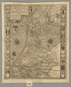 1596 Holandia Comitatus Kaerius autorstwa Pieter van den Keere