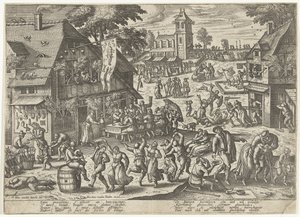 Święto Cechu św. Sebastiana autorstwa Pieter van der Borcht (I)