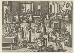 kołnierz studio Apenspel (tytuł serii) autorstwa Pieter van der Borcht (I)