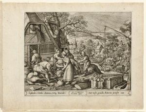 Jesień, z „Czterech pór roku” autorstwa Pieter van der Heyden