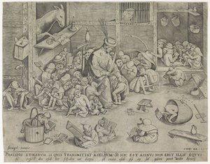 Osioł w szkole autorstwa Pieter van der Heyden