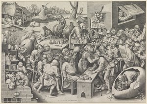 Kamieniarz lub wiedźma z Mallegem autorstwa Pieter van der Heyden