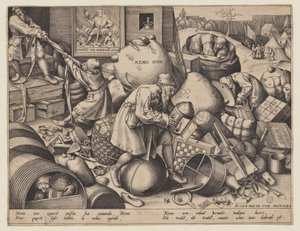 "Nemo Non" (Każdy człowiek szuka własnego zysku) autorstwa Pieter van der Heyden