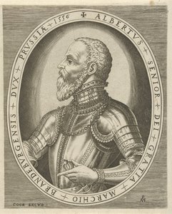 Portret Albrechta Friedricha, margrabiego brandenburskiego Portrety władców (tytuł serii) autorstwa Pieter van der Heyden
