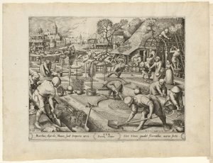Wiosna, z Czterech pór roku autorstwa Pieter van der Heyden