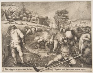 Letnie Aesty z cyklu Pory roku, 1570. autorstwa Pieter van der Heyden