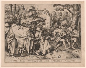 Brudna panna młoda, czyli ślub Mopsusa i Nisy autorstwa Pieter van der Heyden