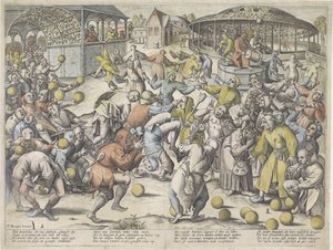 Jarmark głupców autorstwa Pieter van der Heyden