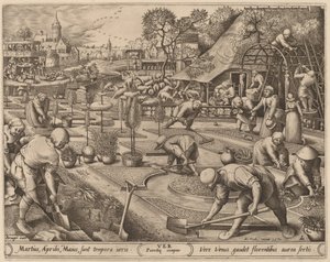 Wiosna autorstwa Pieter van der Heyden after Pieter Bruegel the Elder