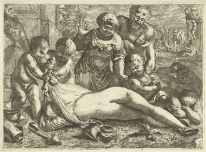 Pijana bachantka autorstwa Pieter van der Plas (II)