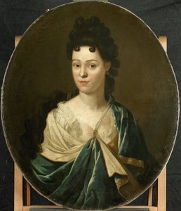 Portret pani Bitwa na klatkę piersiową autorstwa Pieter van der Werff