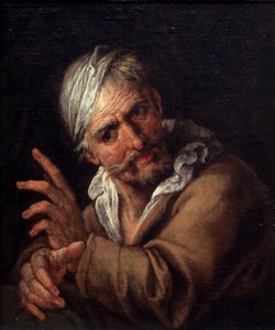 Twarz starego człowieka autorstwa Pietro  Della Vecchia