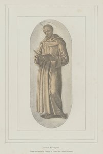 Św. Franciszek z Asyżu (lito) autorstwa Pietro (after) Perugino
