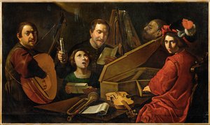 Koncert muzyków i wokalistów ... autorstwa Pietro (attr. to) Paolini