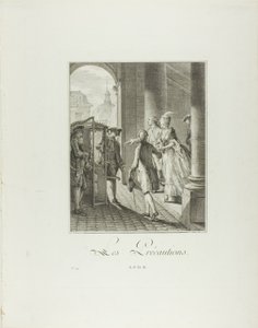 Środki ostrożności, z Monument du Costume Physique et Moral de la fin du Dix-huitième siècle