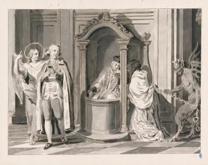 Spowiedź lub pokuta z Siedmiu Sakramentów autorstwa Pietro Antonio Novelli