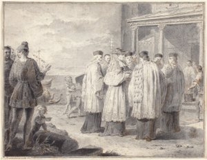 Paulinus, kardynał i patriarcha Akwilei, przenosi swoją siedzibę do Grado