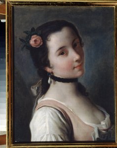 Dziewczyna z różą autorstwa Pietro Antonio Rotari