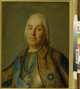 Portret hrabiego Piotra Siemionowicza Saltykowa, 1760 autorstwa Pietro Antonio Rotari