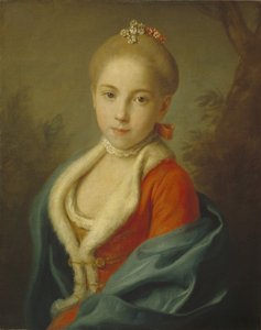 Portret księżnej Katarzyny Holstein-Beck 1750-1811, 1760-1762 autorstwa Pietro Antonio Rotari