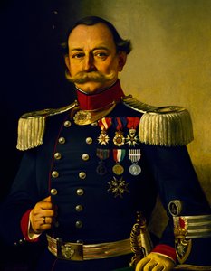 Portret pułkownika włoskiego (olej na płótnie) autorstwa Pietro Baldini