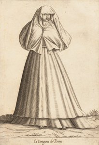 La Cortigiana de Roma Courtesan, ca. 1580. autorstwa Pietro Bertelli.