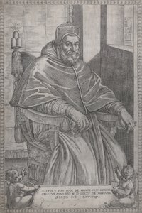 Portret papieża Sykstusa V, 1585. autorstwa Pietro Facchetti