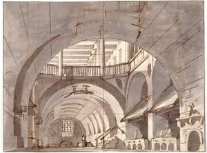 Scenografia do spektaklu teatralnego, 1800 rok.