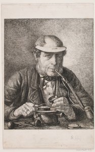 Portret ojca artysty, medalisty F.C. Crohna autorstwa Pietro Købke Krohn