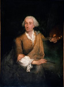Portret malarza Francesco Guardi (1712-1793) w wieku 52 lat Obraz Pietro Longhi (1702-1785) 1764 Nd. 132x100 cm Wenecja, Ca 