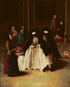 Sprzedawca perfum (olej na płótnie) (patrz alo 166068) autorstwa Pietro Longhi