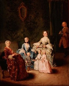 Rodzina Sagredo (olej na płótnie) autorstwa Pietro Longhi