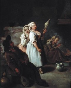 Prządka autorstwa Pietro Longhi