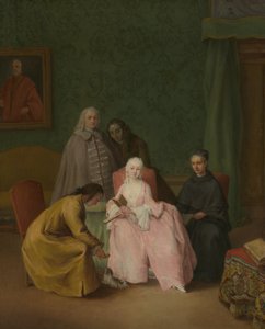 Wizyta, 1746 autorstwa Pietro Longhi
