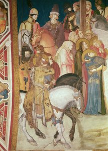 Fragment Kalwarii (fresk) (detal z 208458) autorstwa Pietro Lorenzetti