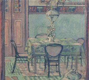 Wnętrze, 1918 r. autorstwa Pietro Marussig