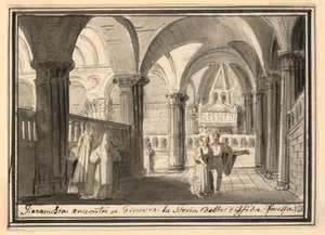 Scenografia, Wnętrze Kościoła autorstwa Pietro Narducci