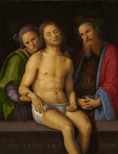 Martwy Chrystus z Józefem z Arymatei i Nikodemem autorstwa Pietro Perugino