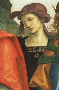 Jeremiasz, fragment od Ojca Świętego z prorokami i sybillami autorstwa Pietro Perugino